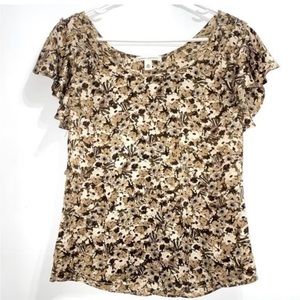 Banana Republic 100% Silk Blouse – Floral Print – PXS